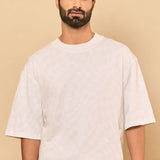Relaxed Fit Crew Neck Stretch Cotton T-Shirt - Tropic