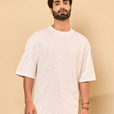 Relaxed Fit Crew Neck Stretch Cotton T-Shirt - Tropic