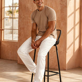 100% Cotton Open Hem Joggers - Brisk