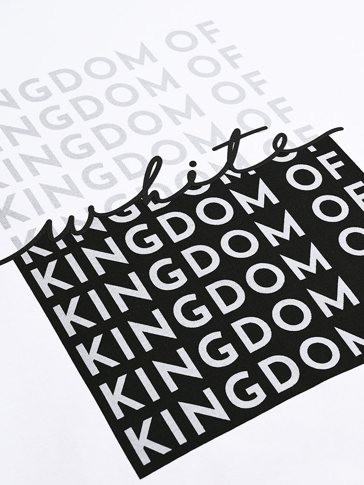 crew neck premium cotton Black & White Tshirt