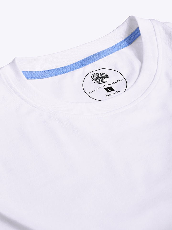 Cotton White Half t-shirt - Black & white combo pack - Habit