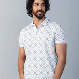 Interlace Printed Polo Tshirt