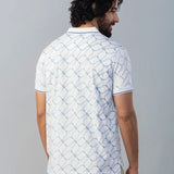 Interlace Printed Polo Tshirt