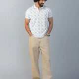 Interlace Printed Polo Tshirt