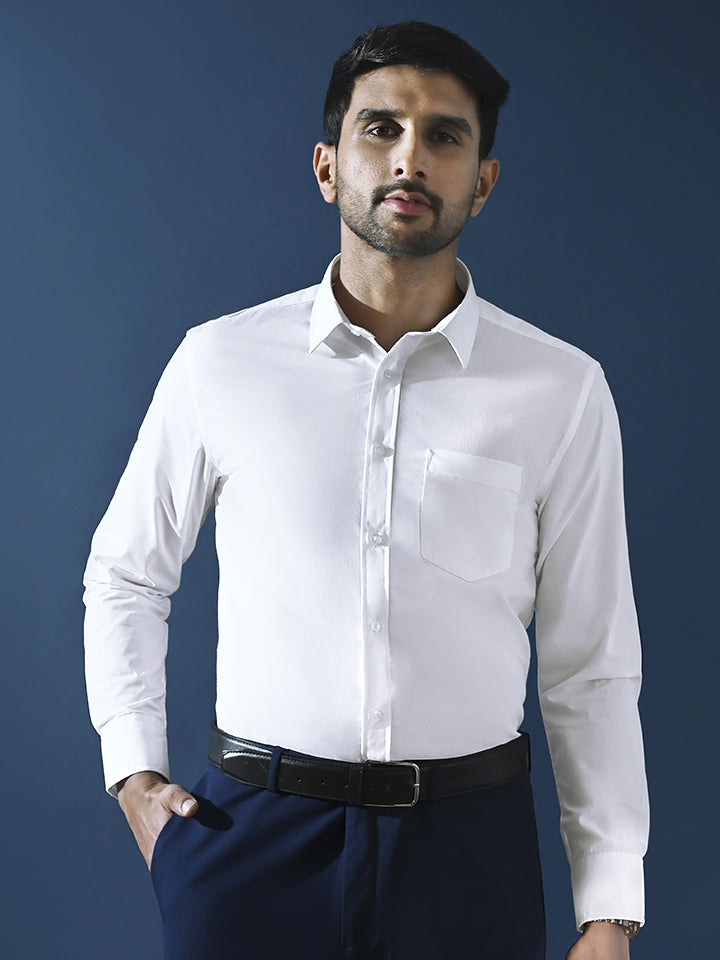 Classic Regular Fit White Shirt - Pristine