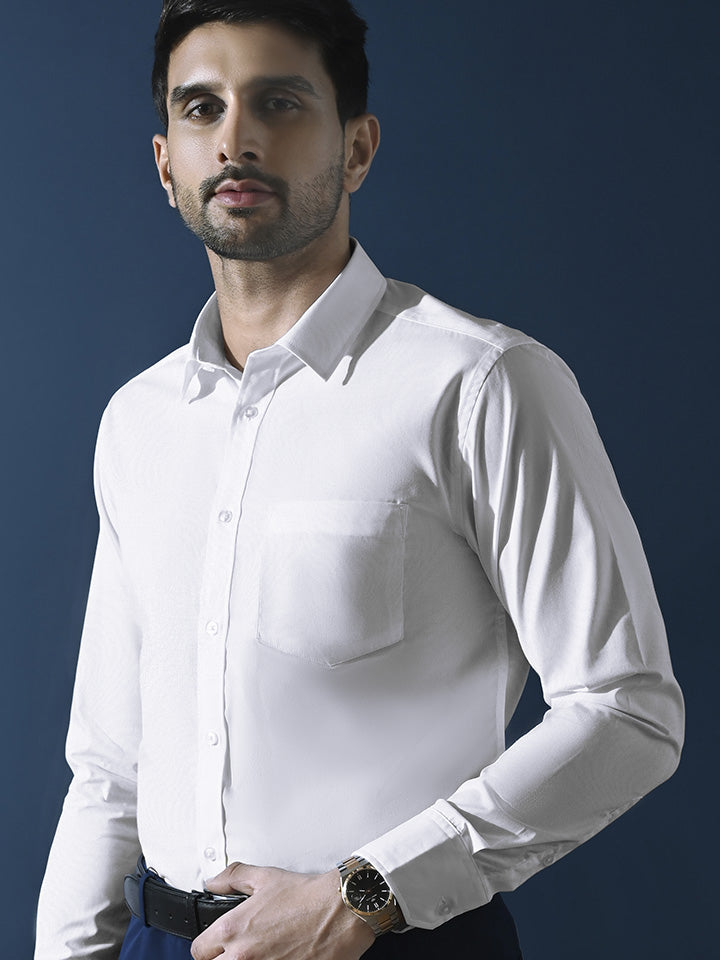 Classic Regular Fit White Shirt - Pristine
