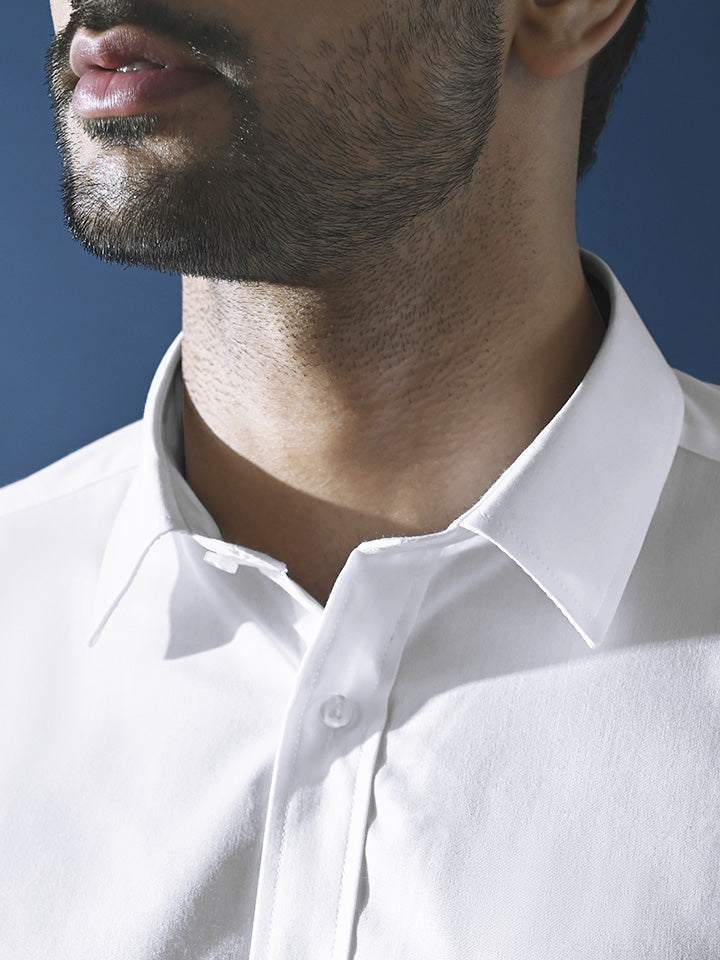 Classic Regular Fit White Shirt - Pristine