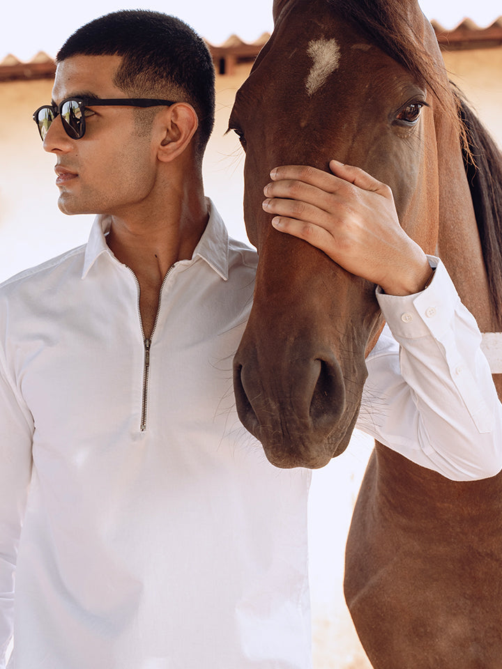 Pop Over Zipper Shirt - Zip Log