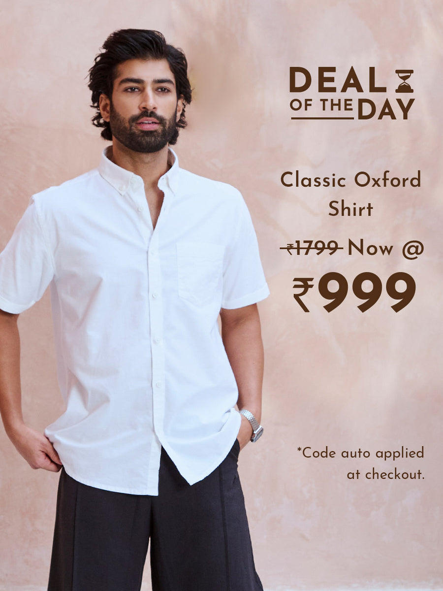 Buttondown Collar Cotton Oxford White Shirt - Day Off