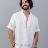 Mykonos 100% Cotton Embroidered Shirt