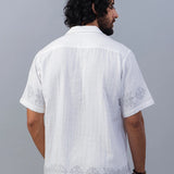 Mykonos 100% Cotton Embroidered Shirt