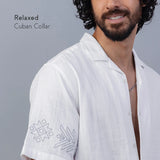 Mykonos 100% Cotton Embroidered Shirt