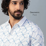 Interlace Printed Polo Tshirt