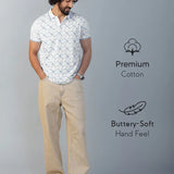 Interlace Printed Polo Tshirt