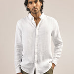 Hampstead White 100% Linen Button Down Shirt - Rans's favourite