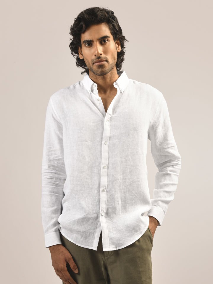 100% Linen Button-down Shirt  - Hampstead