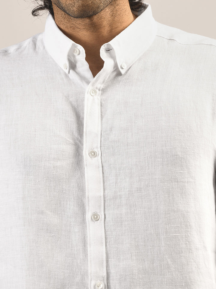 Button-down 100% Linen Shirt - Hampstead