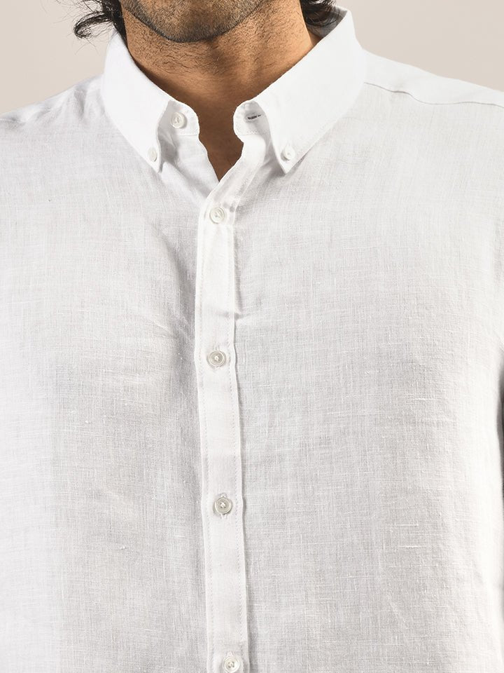 100% Linen Button-down Shirt  - Hampstead