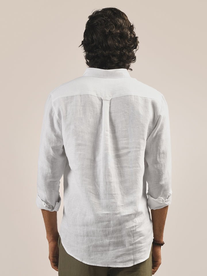Hampstead European Linen White Shirt
