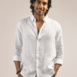 Hampstead White 100% Linen Button Down Shirt - Rans's favourite