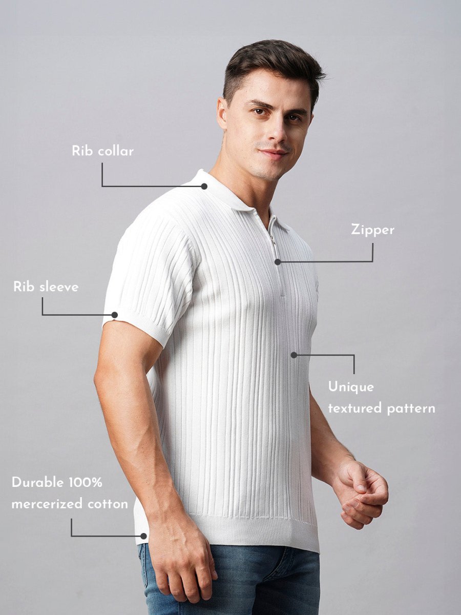 Cotton Flat Knit Polo - Ascend