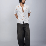 Sundrift Embroidered  Cotton Linen Shirt