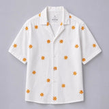 Sundrift Embroidered  Cotton Linen Shirt