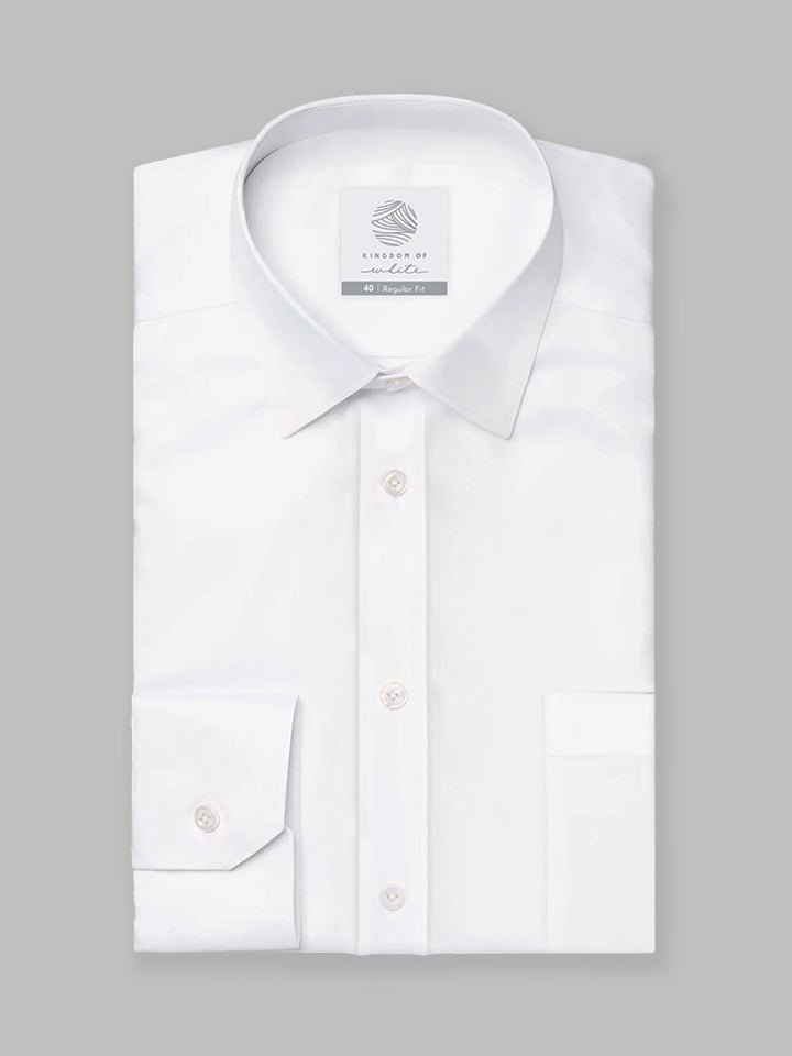 Classic Regular Fit White Shirt - Pristine