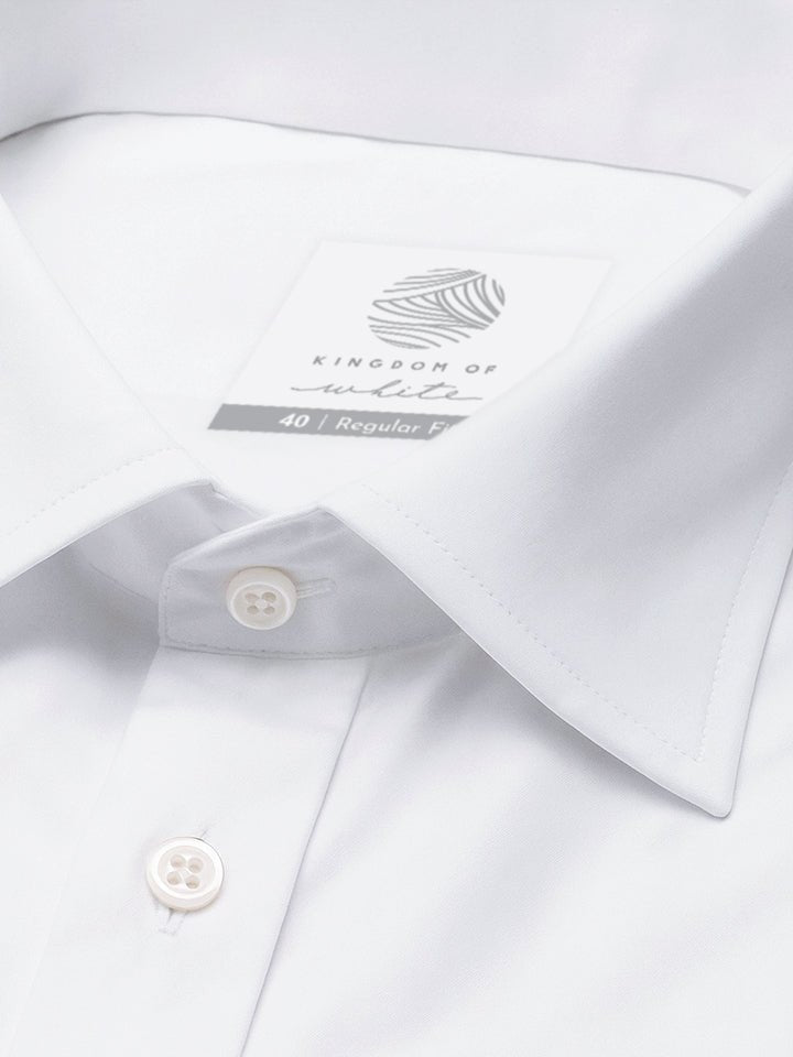 Classic Regular Fit White Shirt - Pristine
