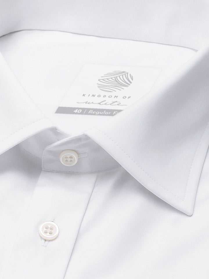 Regular Fit White Shirt - Pristine (Pack of 2)