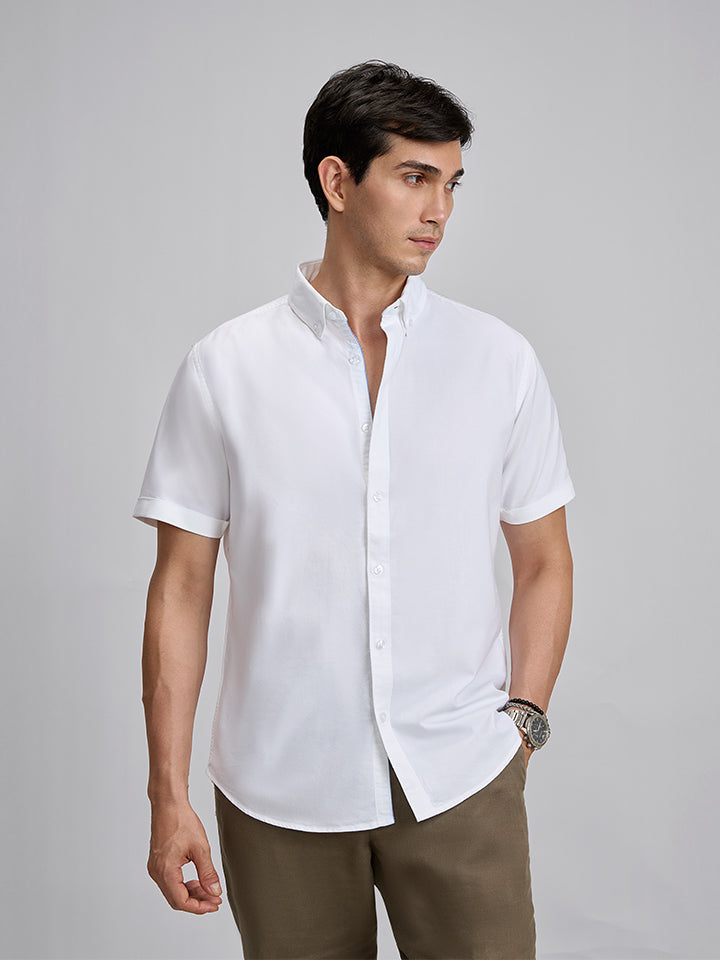 Half-sleeve Pinpoint Oxford Shirt - Regalia – Kingdom of White
