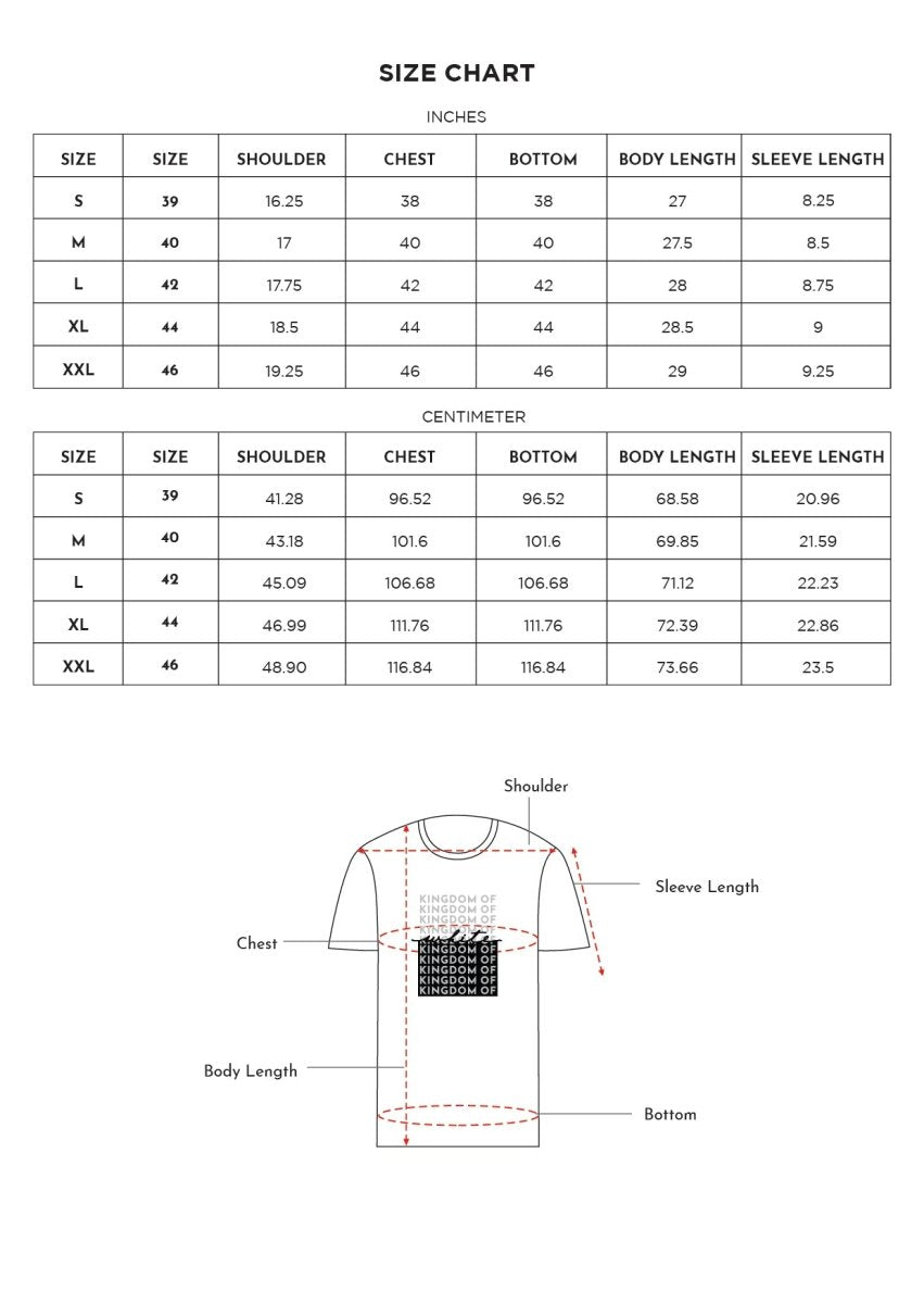 crew neck premium cotton Black & White Tshirt