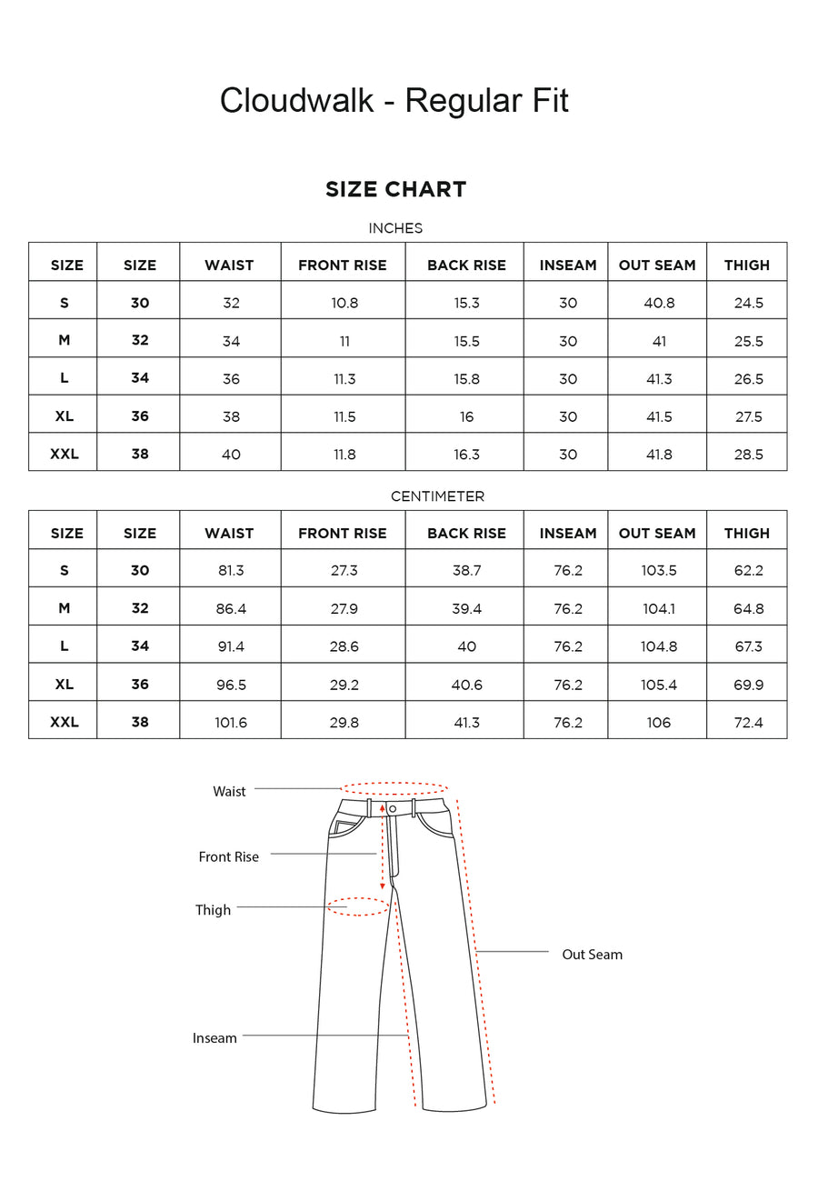 Regular Fit White Denims - Cloudwalk