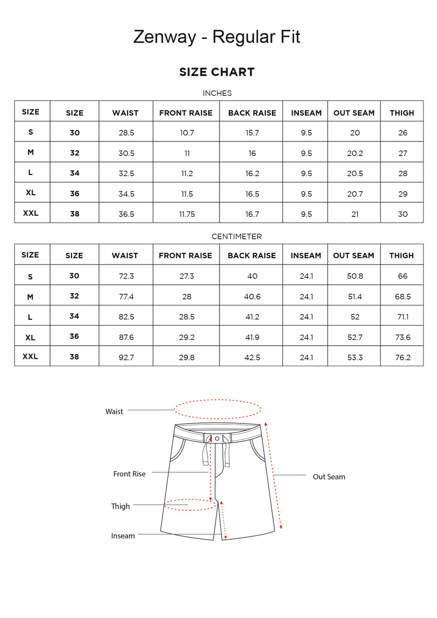 Elasticated Waist with Drawstring Cotton White Shorts - Zenway