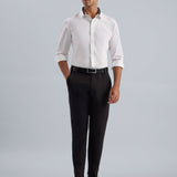 Smart Cotton Satin Stretch White Party Shirt - Soirée