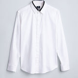 Smart Cotton Satin Stretch White Party Shirt - Soirée