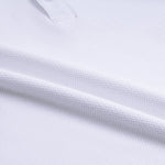 White Knitted Cotton Polo T-Shirt - Stallion 
