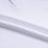 White Knitted Cotton Polo T-Shirt - Stallion 