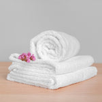 Nimbus White 550 GSM Cotton Bath Towel