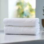 Snowy White 450 GSM Cotton Bath Towel