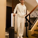 Waffle Knitted Joggers - Cove