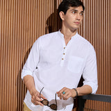V-Neck Cotton Shirt - Vedic