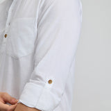 V-Neck Cotton Shirt - Vedic