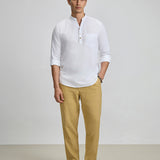 V-Neck Cotton Shirt - Vedic