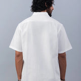 Shoreline Embroidered Cotton Linen Shirt