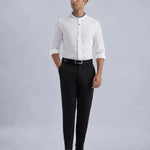 Cotton Stretch white Shirt - Onyx