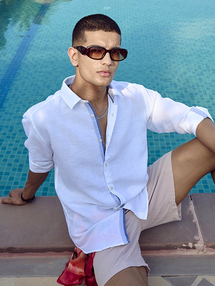 Relaxed Linen Shirt- Amalfi