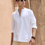 Arc Breathable White Cotton short Kurta
