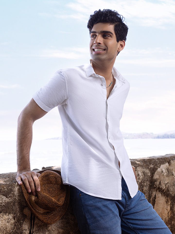 Classic Half Sleeve Oxford Shirt - Breeze (Pack of 2)