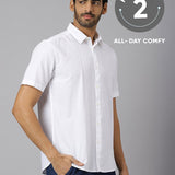 Classic Half Sleeve Oxford Shirt - Breeze (Pack of 2)